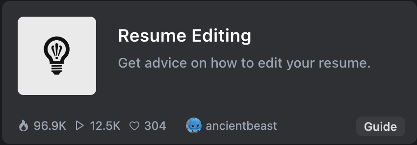 resume editing